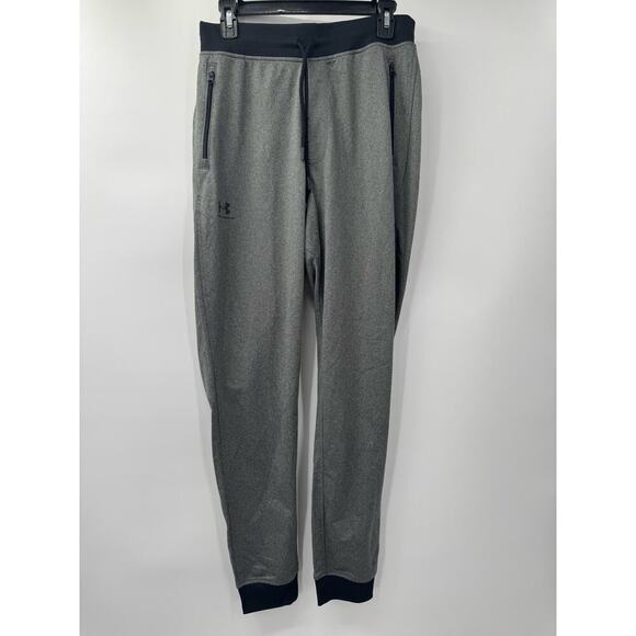 Under Armour Gray Loose ColdGear Men’s Joggers Sz Medium Performance Activewear